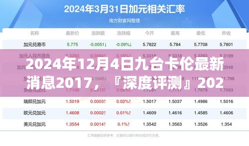 『深度解析』九台卡伦最新动态，特性、体验、竞品对比及用户群体分析（2024年12月4日）