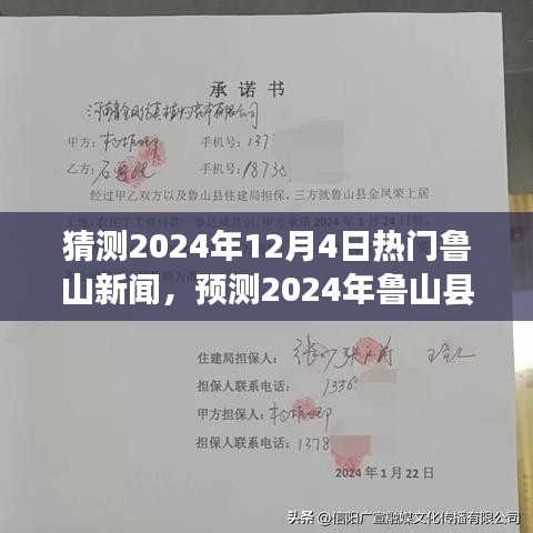 猜测2024年12月4日热门鲁山新闻，预测2024年鲁山县热门新闻动向——聚焦未来一年鲁山新闻展望