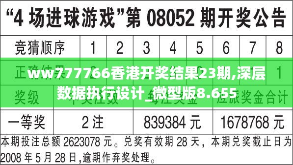 ww777766香港开奖结果23期,深层数据执行设计_微型版8.655