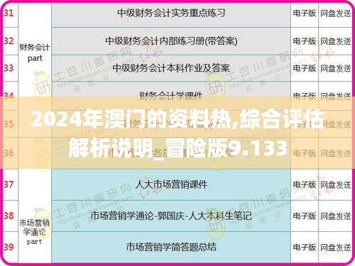 2024年澳门的资料热,综合评估解析说明_冒险版9.133