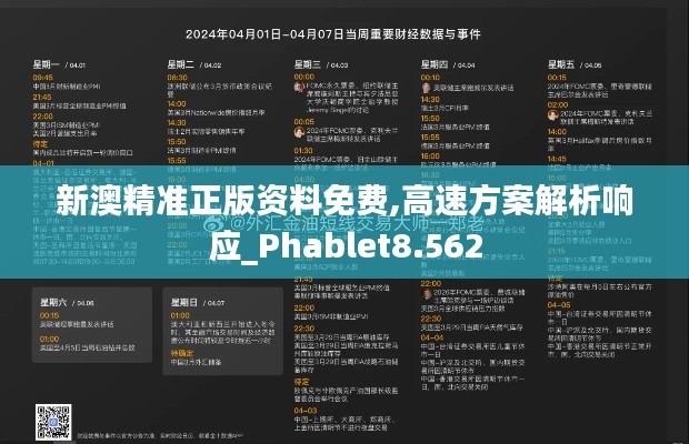 新澳精准正版资料免费,高速方案解析响应_Phablet8.562