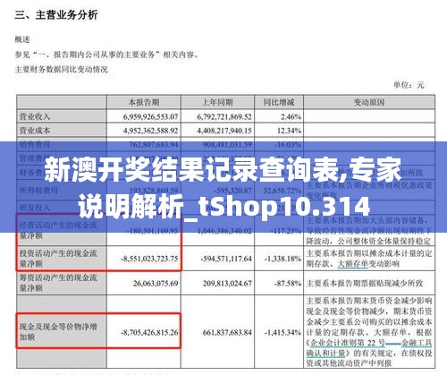 新澳开奖结果记录查询表,专家说明解析_tShop10.314