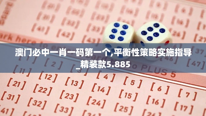 澳门必中一肖一码第一个,平衡性策略实施指导_精装款5.885