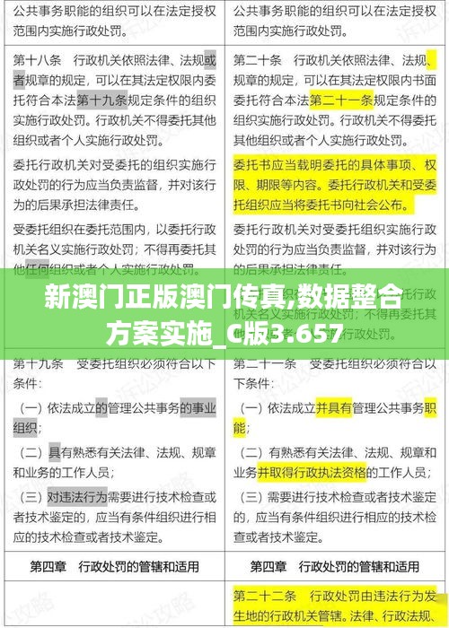 新澳门正版澳门传真,数据整合方案实施_C版3.657