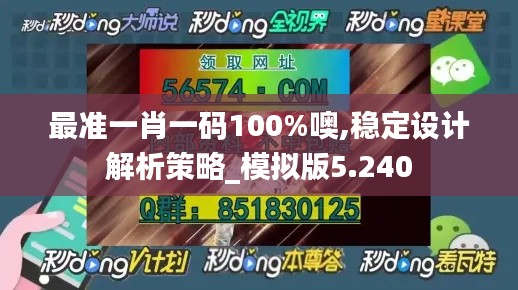 最准一肖一码100%噢,稳定设计解析策略_模拟版5.240