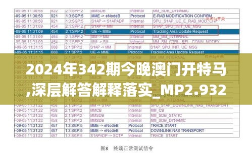 2024年342期今晚澳门开特马,深层解答解释落实_MP2.932