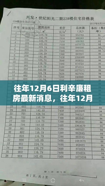 往年12月6日利辛廉租房最新消息，往年12月6日利辛廉租房最新动态概览