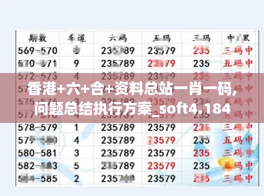 香港+六+合+资料总站一肖一码,问题总结执行方案_soft4.184