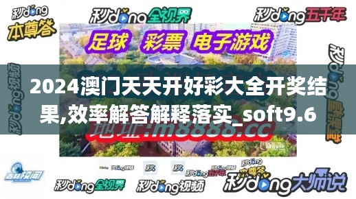 2024澳门天天开好彩大全开奖结果,效率解答解释落实_soft9.659