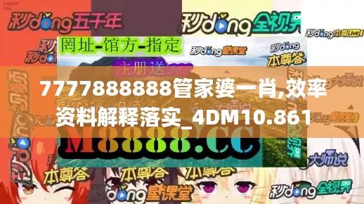 7777888888管家婆一肖,效率资料解释落实_4DM10.861