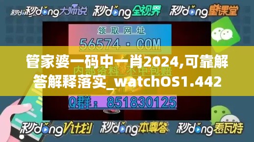 管家婆一码中一肖2024,可靠解答解释落实_watchOS1.442