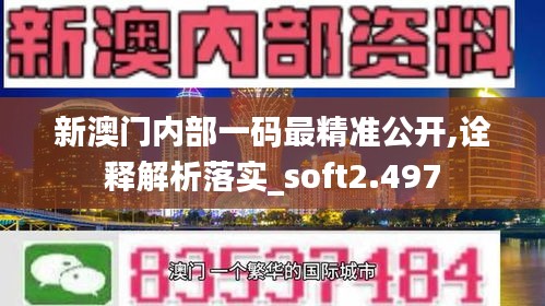 新澳门内部一码最精准公开,诠释解析落实_soft2.497