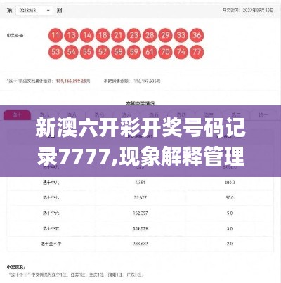 新澳六开彩开奖号码记录7777,现象解释管理_Phablet13.644