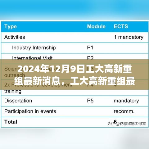 揭秘，工大高新重组最新动态与重磅消息（2024年12月9日更新）