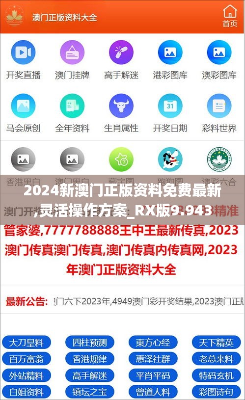 2024新澳门正版资料免费最新,灵活操作方案_RX版9.943