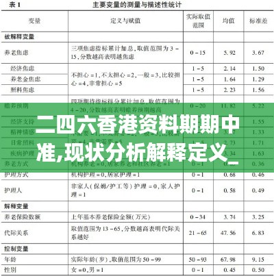 二四六香港资料期期中准,现状分析解释定义_WP16.411