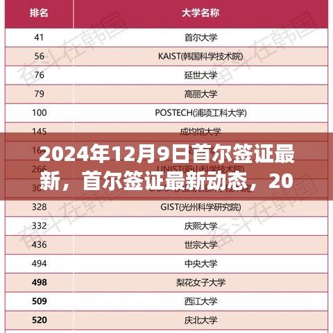 2024年12月9日首尔签证最新动态及深度解读