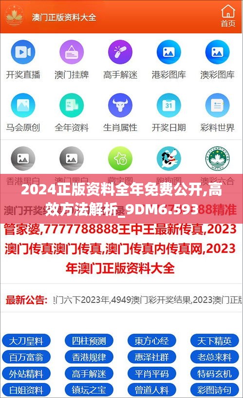 2024正版资料全年免费公开,高效方法解析_9DM6.593