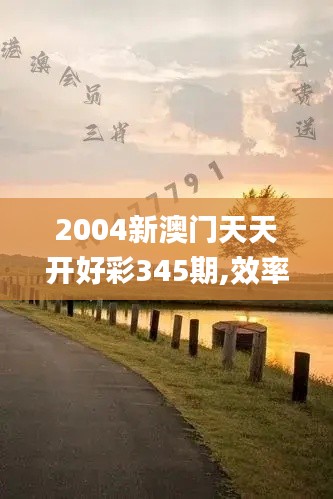 2004新澳门天天开好彩345期,效率解答解释落实_专业款13.106