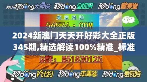 2024新澳门天天开好彩大全正版345期,精选解读100%精准_标准版9.382