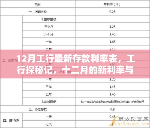 工行十二月最新存款利率表揭秘，新利率与老友的温馨相遇