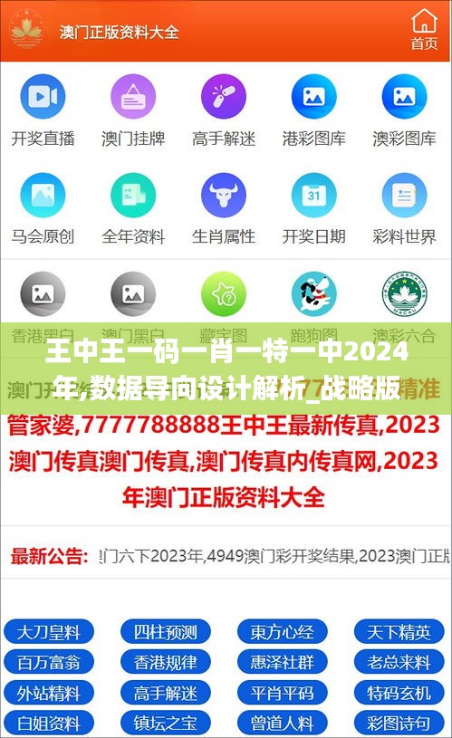 王中王一码一肖一特一中2024年,数据导向设计解析_战略版10.887