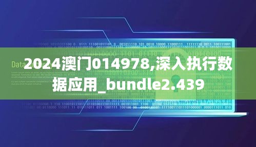 2024澳门014978,深入执行数据应用_bundle2.439