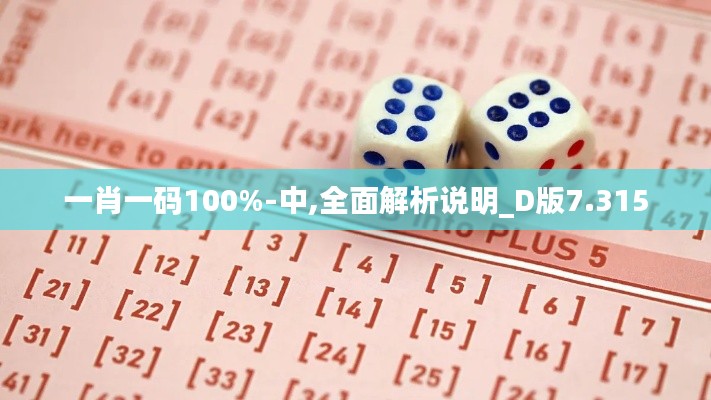 一肖一码100%-中,全面解析说明_D版7.315