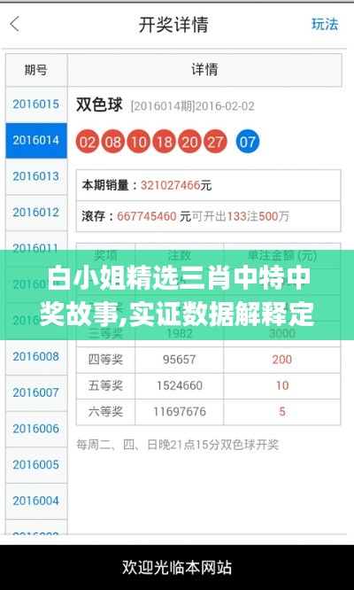 白小姐精选三肖中特中奖故事,实证数据解释定义_战略版4.849