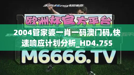 2004管家婆一肖一码澳门码,快速响应计划分析_HD4.755