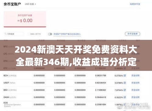 2024新澳天天开奖免费资料大全最新346期,收益成语分析定义_N版2.903