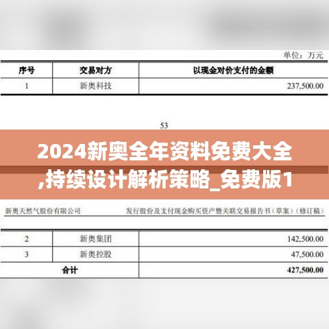 2024新奥全年资料免费大全,持续设计解析策略_免费版10.360