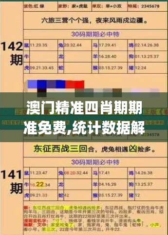 澳门精准四肖期期准免费,统计数据解释定义_Notebook6.212