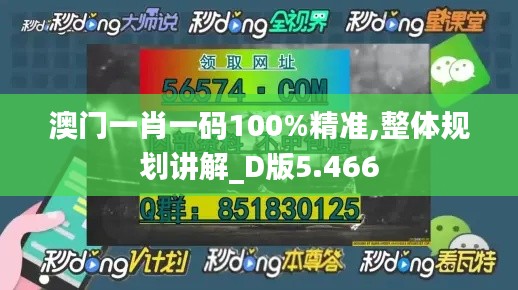 澳门一肖一码100%精准,整体规划讲解_D版5.466