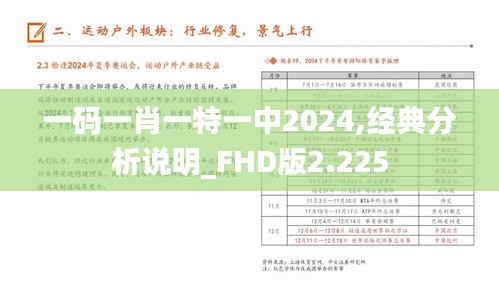 一码一肖一特一中2024,经典分析说明_FHD版2.225