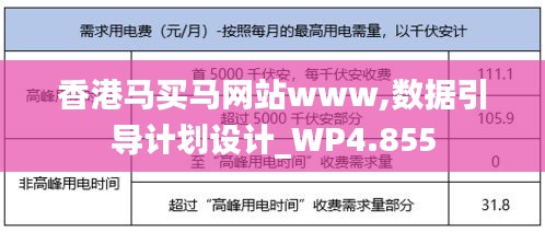 香港马买马网站www,数据引导计划设计_WP4.855