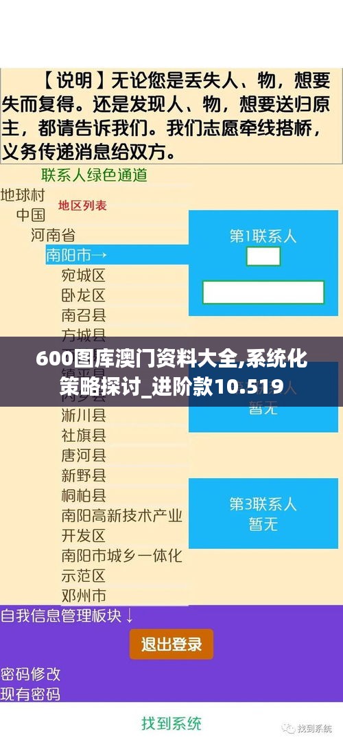 600图库澳门资料大全,系统化策略探讨_进阶款10.519