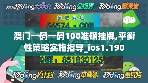 澳门一码一码100准确挂牌,平衡性策略实施指导_ios1.190