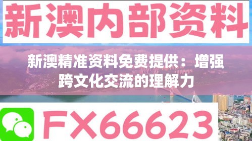 新澳精准资料免费提供：增强跨文化交流的理解力