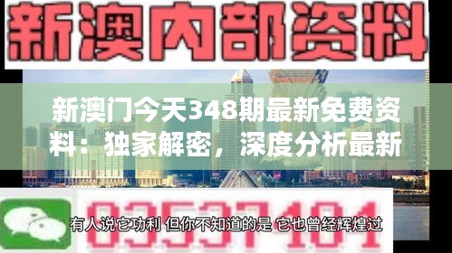 新澳门今天348期最新免费资料：独家解密，深度分析最新资讯