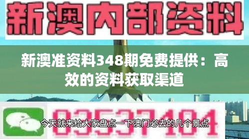 新澳准资料348期免费提供：高效的资料获取渠道