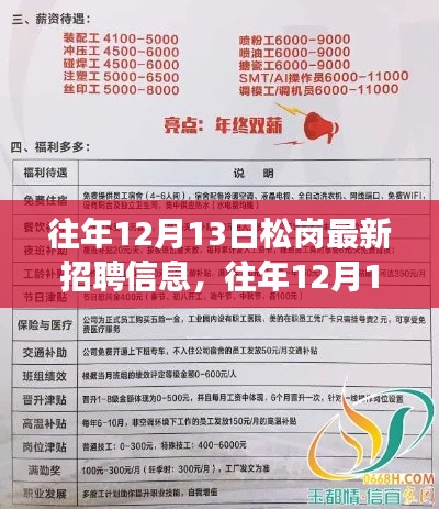 松岗最新招聘信息汇总与解读，历年12月13日更新速递