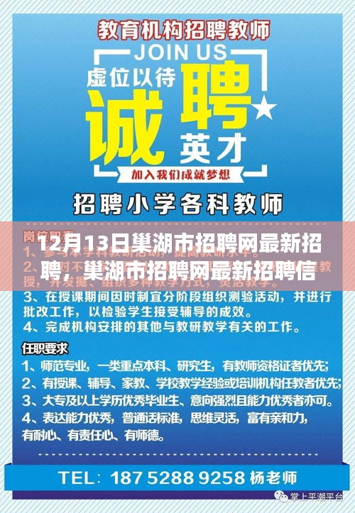 巢湖市招聘网最新招聘信息，职场机遇与挑战揭秘