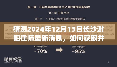 长沙谢阳律师最新消息解读指南，如何获取关于谢阳律师的最新动态（2024年12月13日）