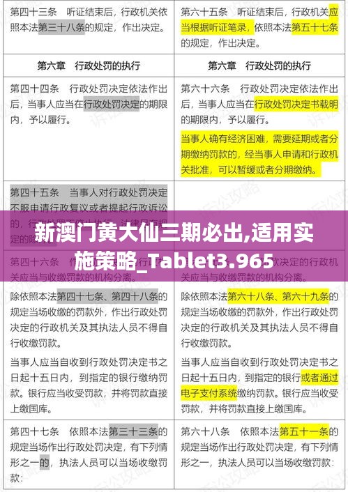 新澳门黄大仙三期必出,适用实施策略_Tablet3.965