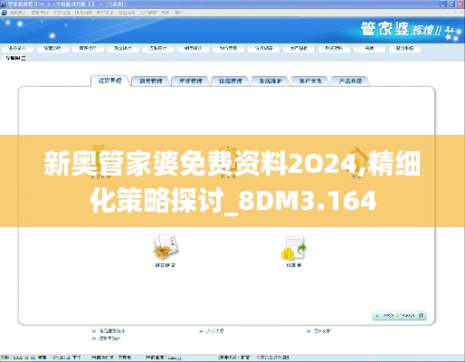 新奥管家婆免费资料2O24,精细化策略探讨_8DM3.164