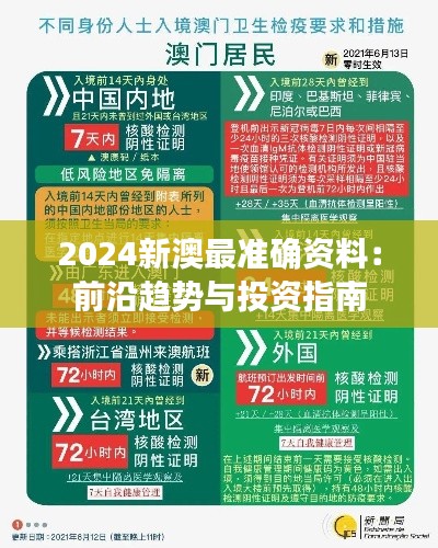 2024新澳最准确资料：前沿趋势与投资指南