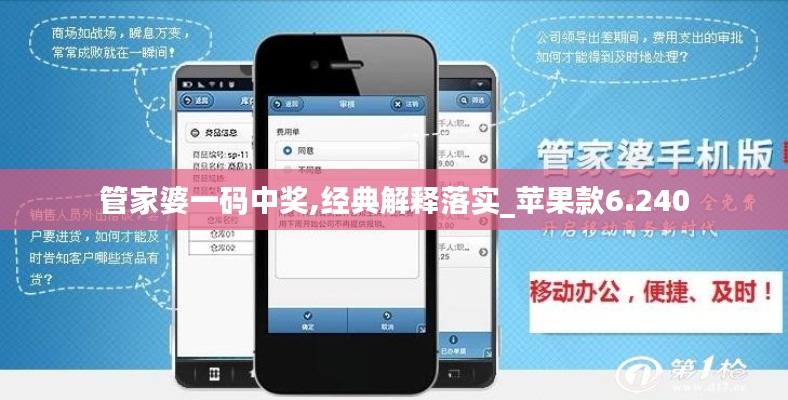 管家婆一码中奖,经典解释落实_苹果款6.240