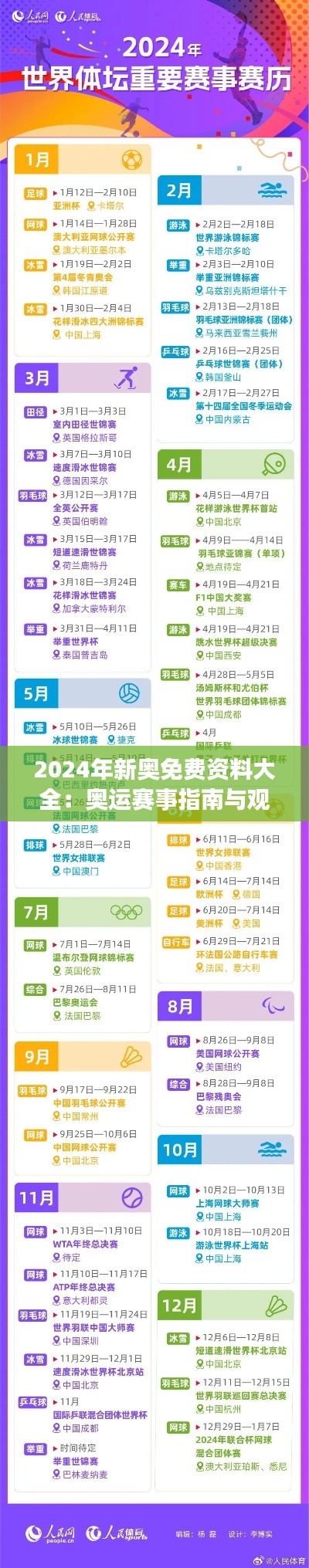 2024年新奥免费资料大全：奥运赛事指南与观赛精髓