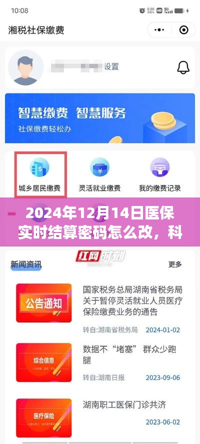 科技赋能医保结算新纪元，智能医保结算密码修改指南（2024年12月版）